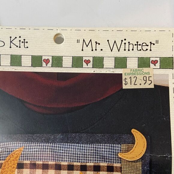 Heirloom Beginnings 401 Mr Winter Pin Up Kit Pattern Sewing Craft Patchwork - Picture 4 of 9